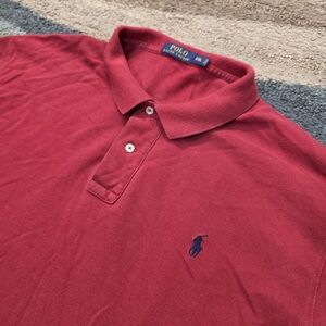 Polo Ralph Lauren Shirt Mens XXL  Red Polo Casual Short Sleeve Pony Logo